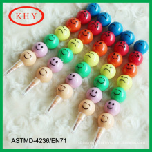 2014 hot selling colorful multistage smile face crayon